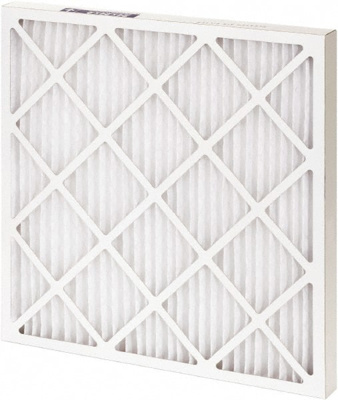 Pleated Air Filter: 18 x 18 x 1", MERV 10, 55% Efficiency, Wire-Backed Pleated